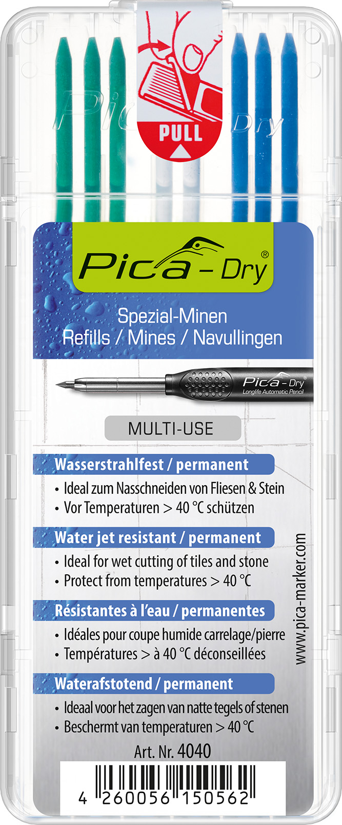 Etui de 8 mines pica dry spéciales assorties PICA - 4040