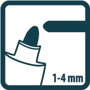 Marqueur pica classic 'instant white' 2 - 4mm PICA - 52252