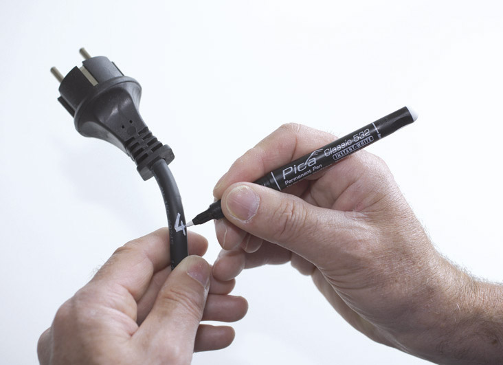 Feutre pica classic 'instant white' 1 - 2mm PICA - 53252