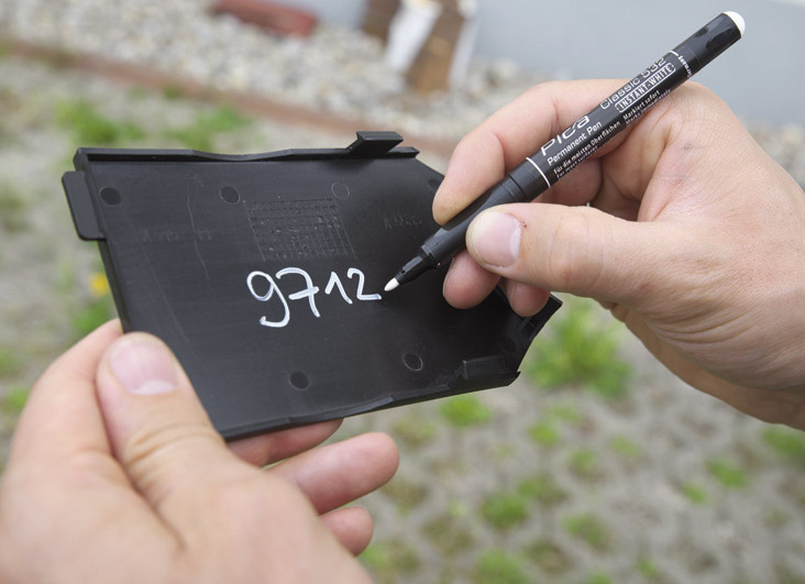 Feutre pica classic 'instant white' 1 - 2mm PICA - 53252