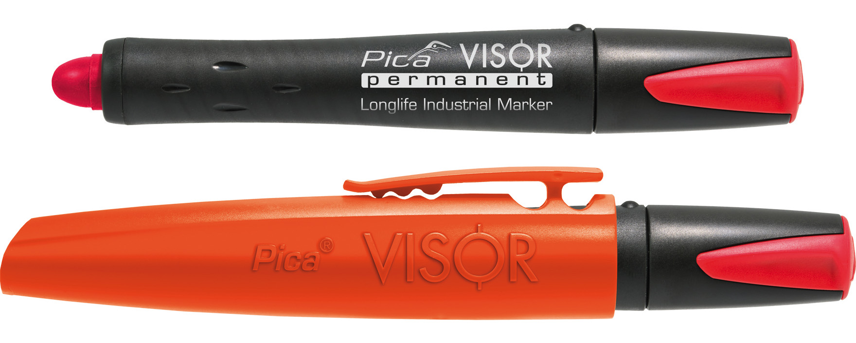 Marqueur permanent visor pica industrial marker fluo - rouge PICA - 99040