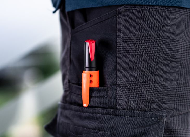 Marqueur permanent visor pica industrial marker fluo - rouge PICA - 99040