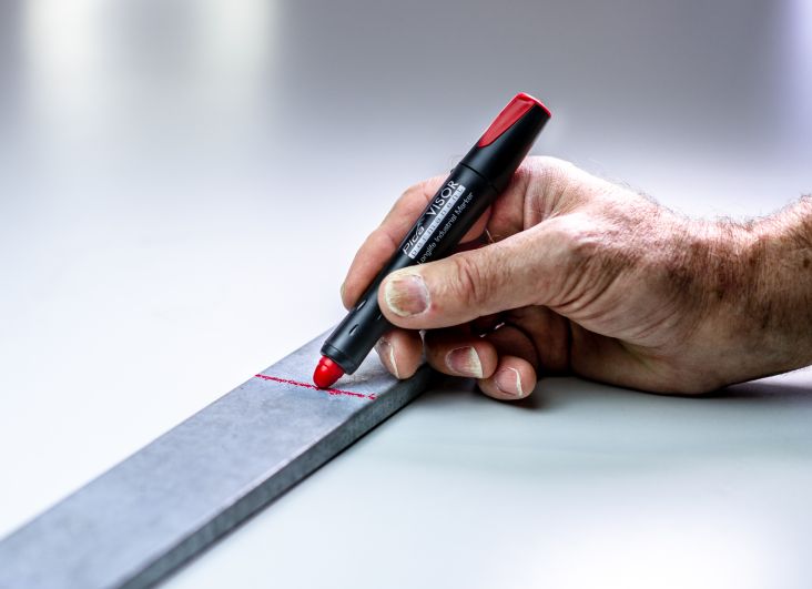 Marqueur permanent visor pica industrial marker fluo - rouge PICA - 99040