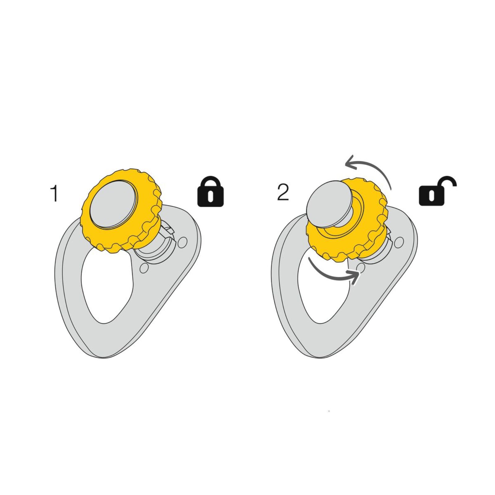 Amarrage amovible COEUR PULSE 12MM PETZL - G037BA00