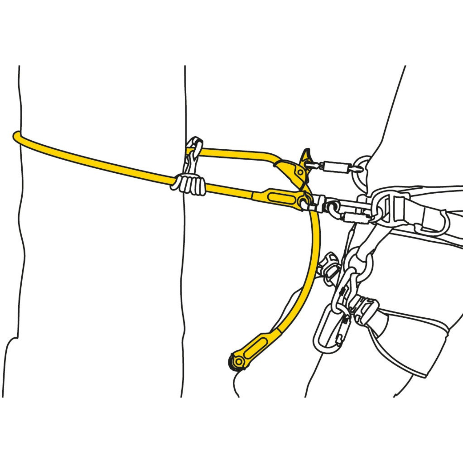Longe MICROFLIP 2,5m PETZL - L33025