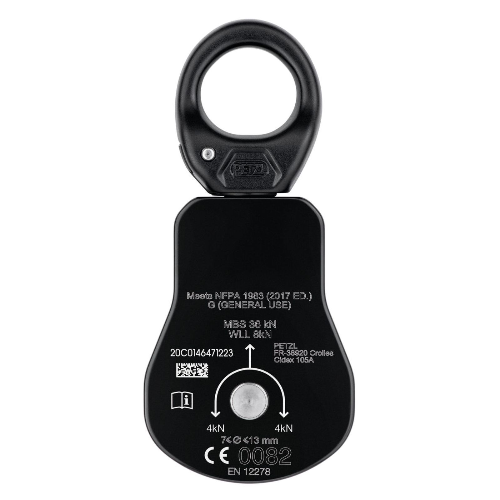 Poulie SPIN L1 noir PETZL - P001BA01