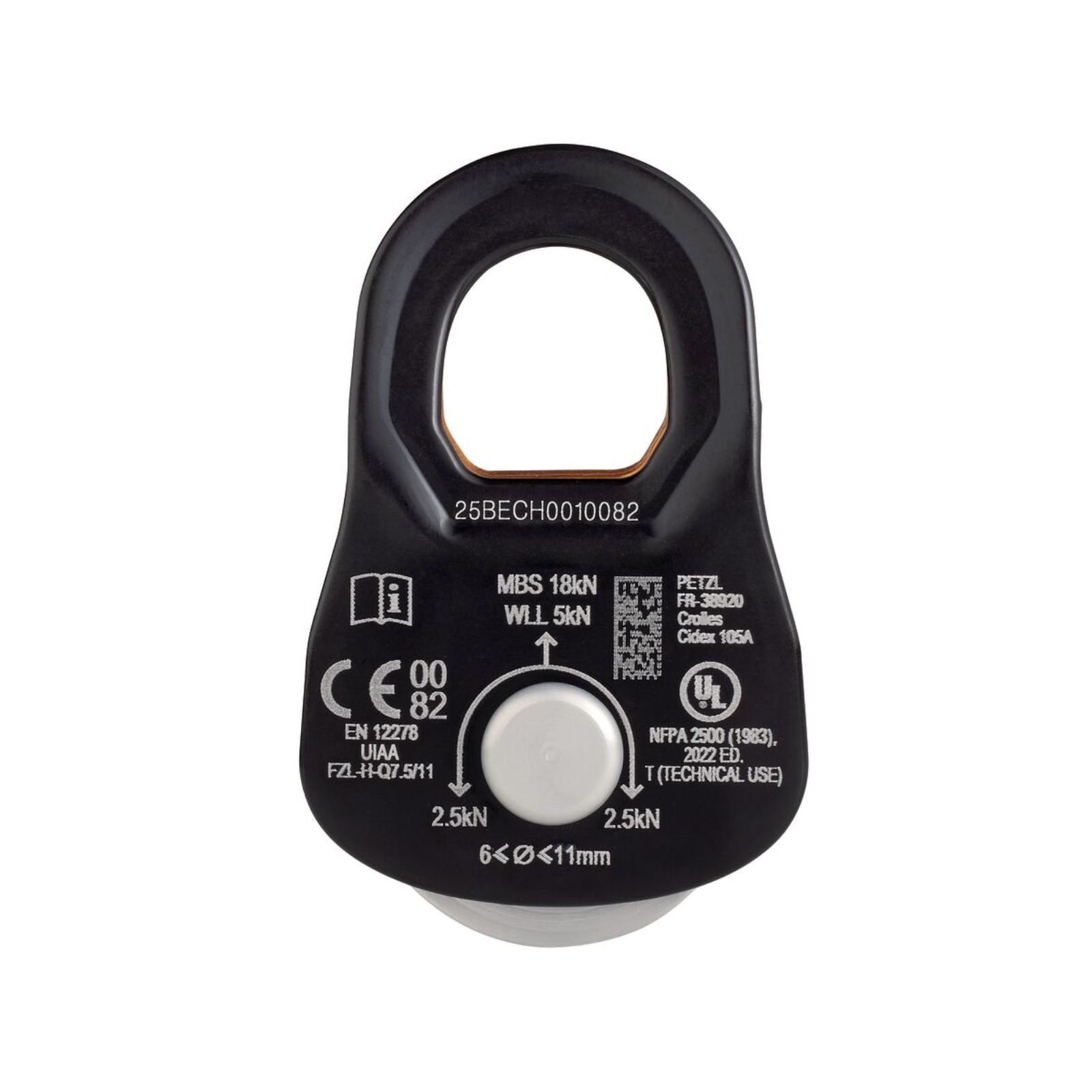 Poulie RESCUE S noir PETZL - P050AA01