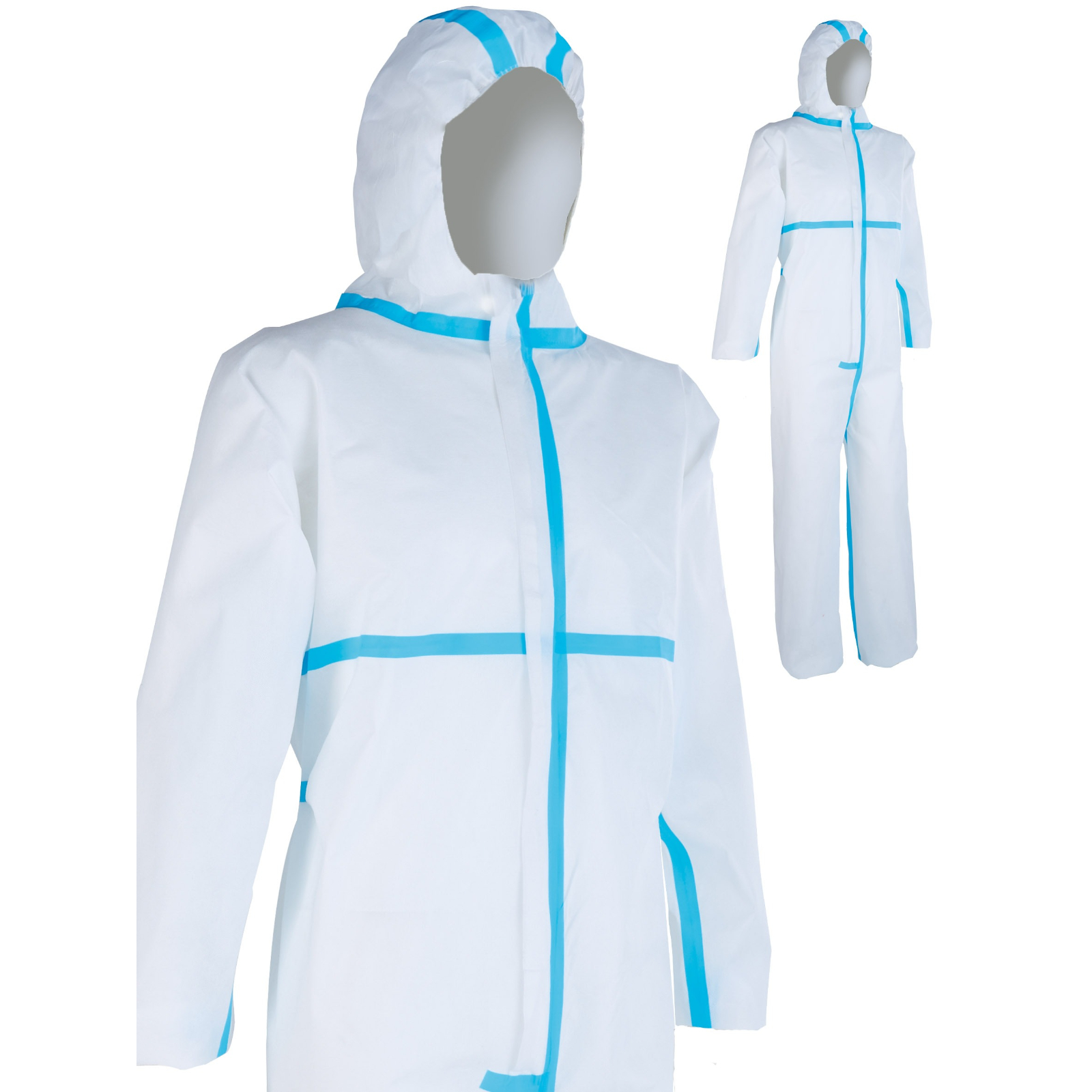 Combinaison poly blanc adsf bleu taille XXL SINGER - PLY50005