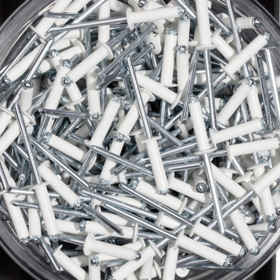 250 rivets éclatés à aluminium/acier à tête plate à RAL9003 à Ø4x16mm - SCELL-IT - PWD4016-R9010