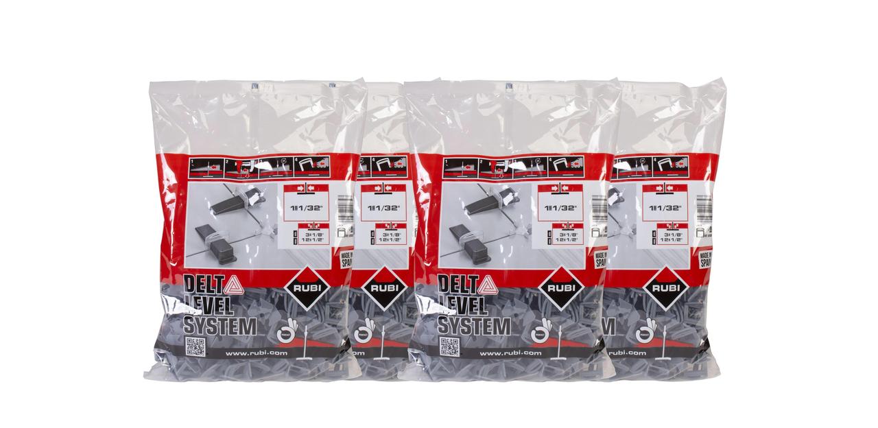 Bride 3-12 mm ép 1 mm 2400 pièces DELTA LEVEL SYSTEM RUBI  - 02870