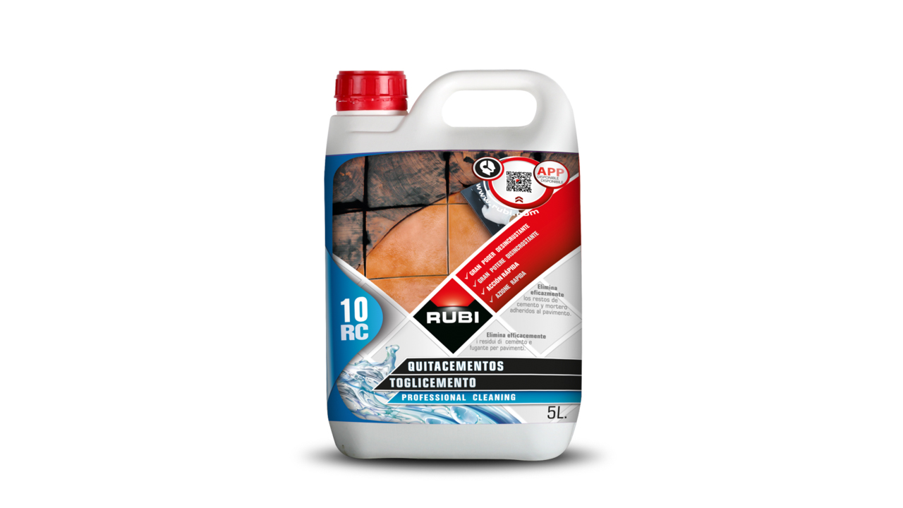 Rc-10 désincrustant ciments 5 litres RUBI - 22950
