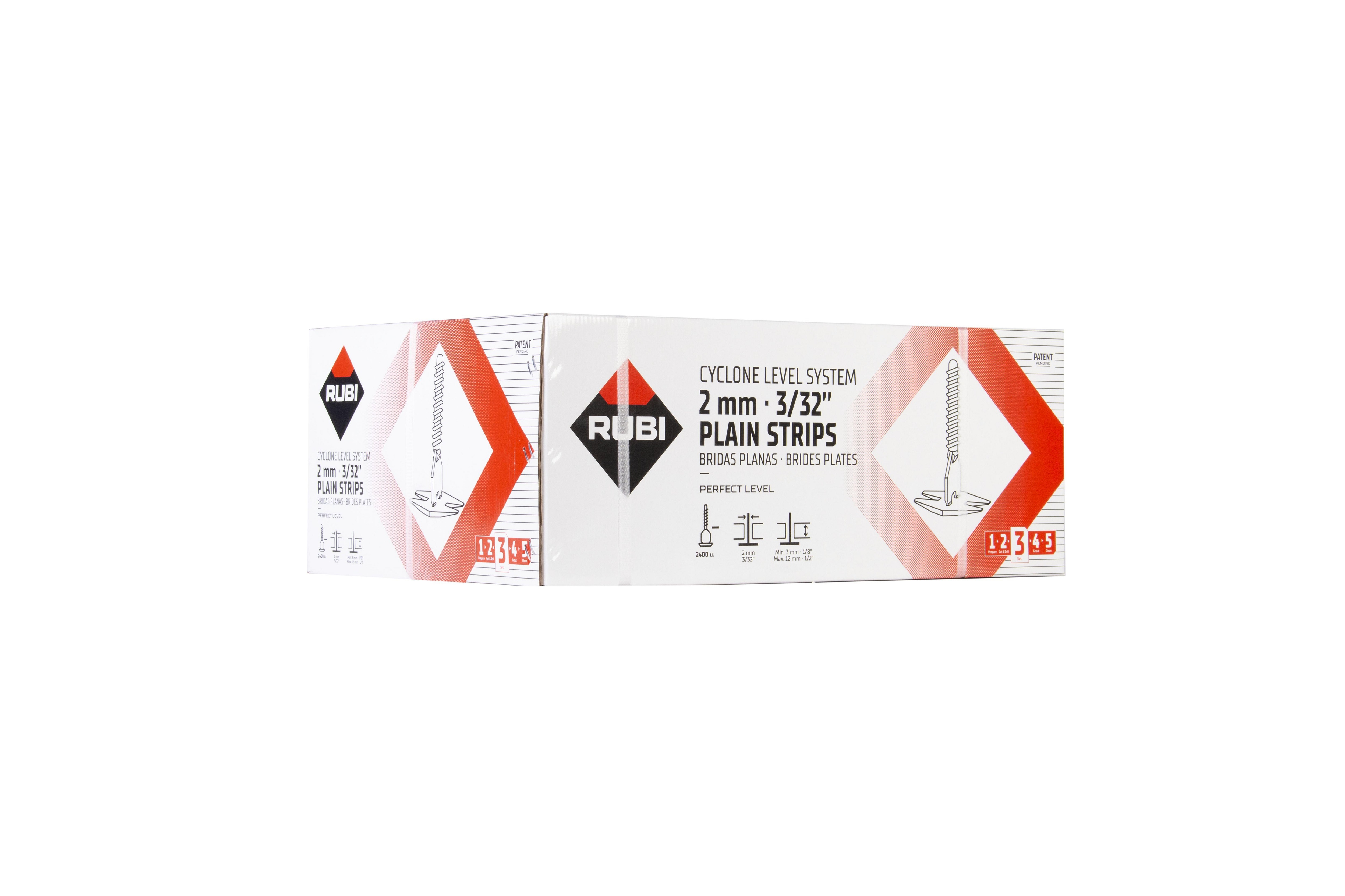 BASE PLATE RUBI 2 MM CYCLONE L.S. 2400 unités - 35945