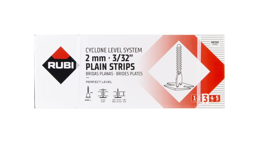 BASE PLATE RUBI 3 MM CYCLONE L.S. 2400 unités - 35948