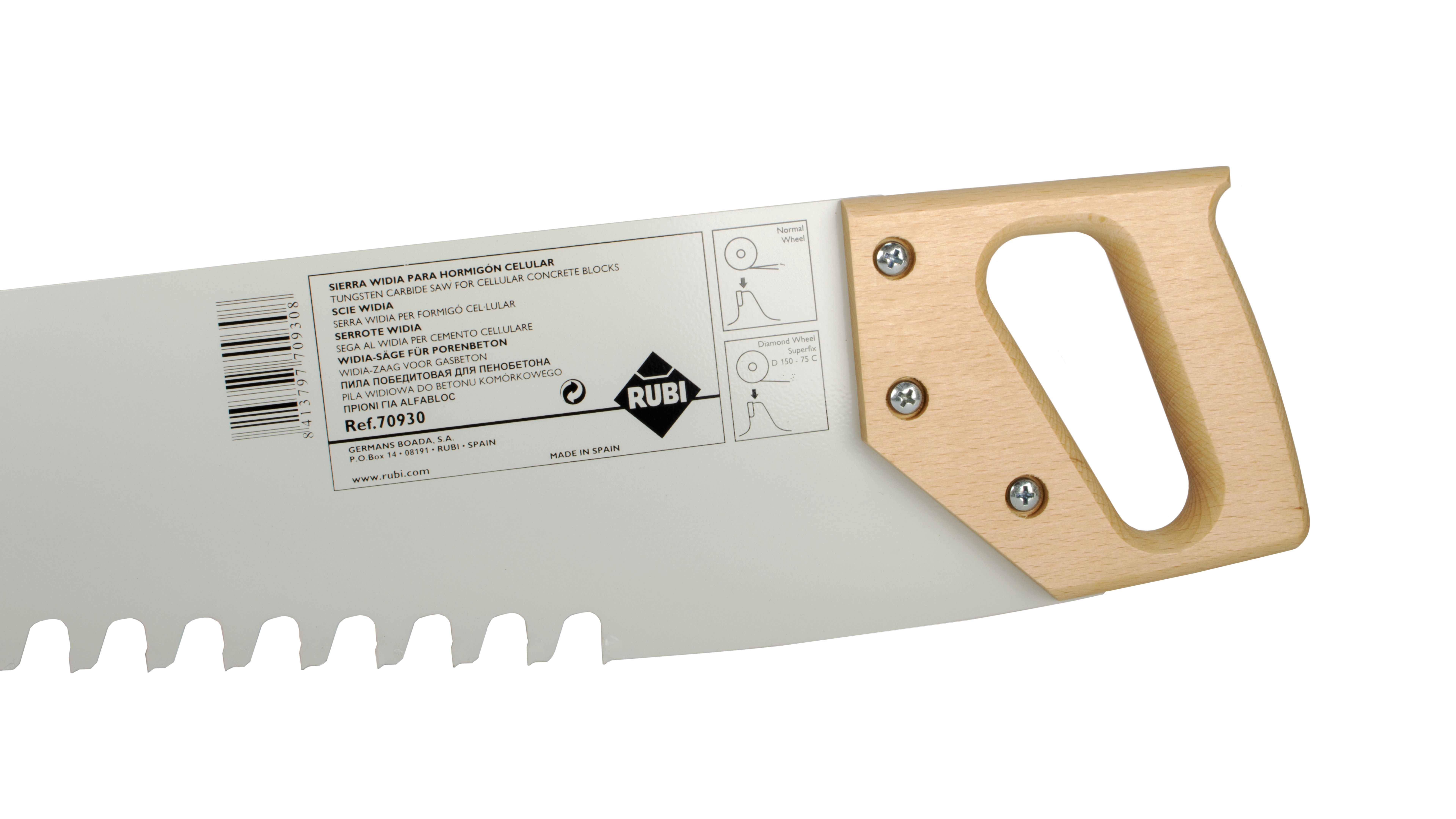 Scie pour beton cellulaire RUBI - 70930