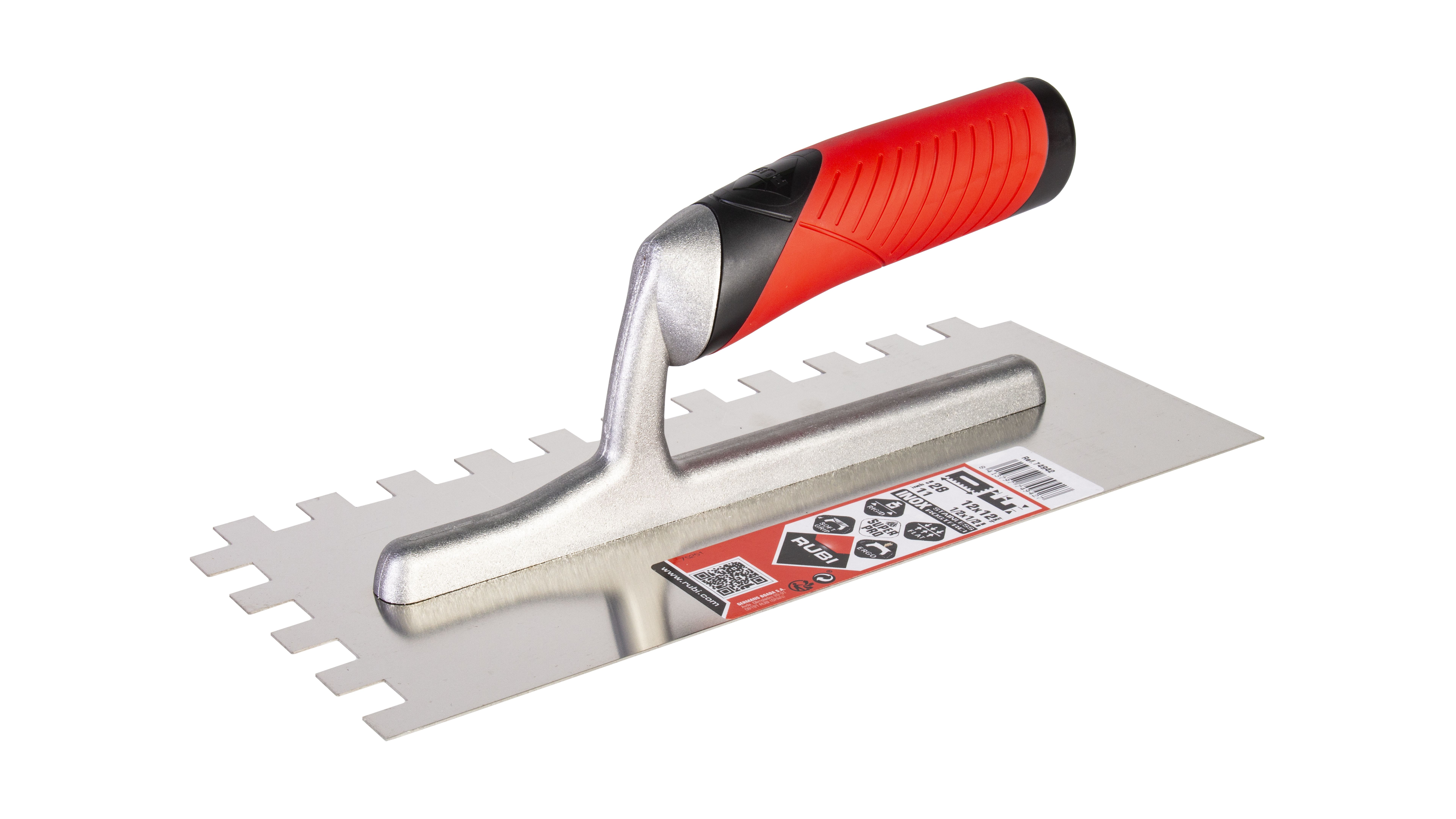 Peigne inox 28 cm (12 x 12) manche Rubiflex ouvert RUBI - 74942