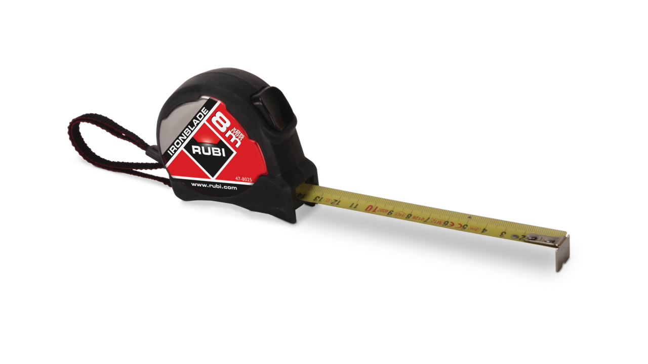 Mètre à ruban ironblade 8m x 25mm RUBI - 75905