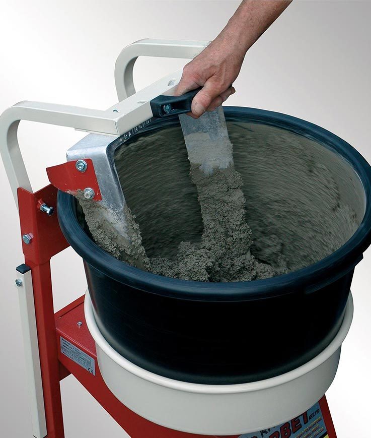 Mini-bétonnière 1200W Iperbet pour colle à carreaux - chape - béton et résine - RAIMONDI - 12085_M