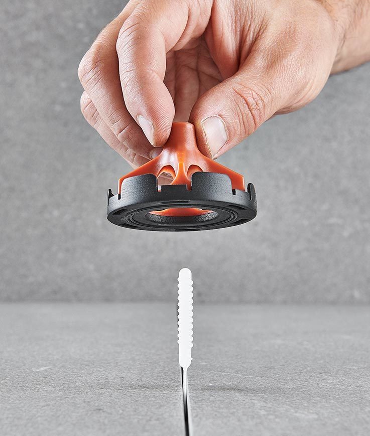 Bases autonivelantes à vis pour carrelage - joint 1 mm - sachet de 2 500 pièces - RAIMONDI - 15091