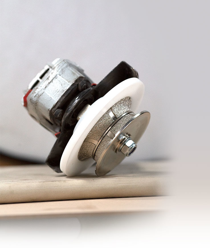 Meule demi-rond 22 mm pour façonnage grès - granit et marbre - RAIMONDI - 22968