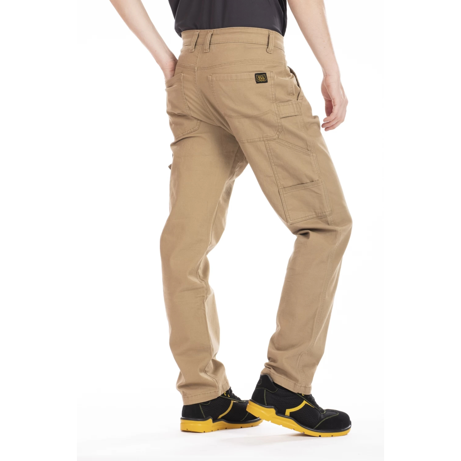 Pantalon de travail coupe charpentier stretch CARP beige - RICA LEWIS 
