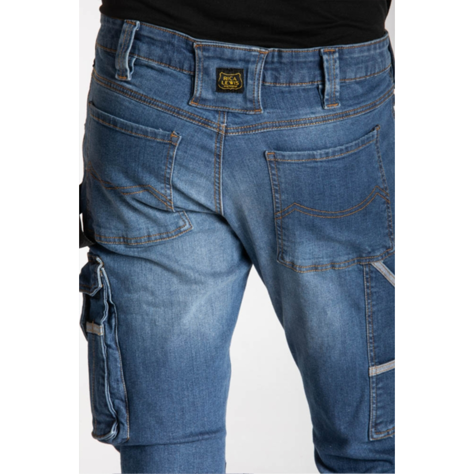 Jeans de travail stretch coupe confort JOB stone - RICA LEWIS 
