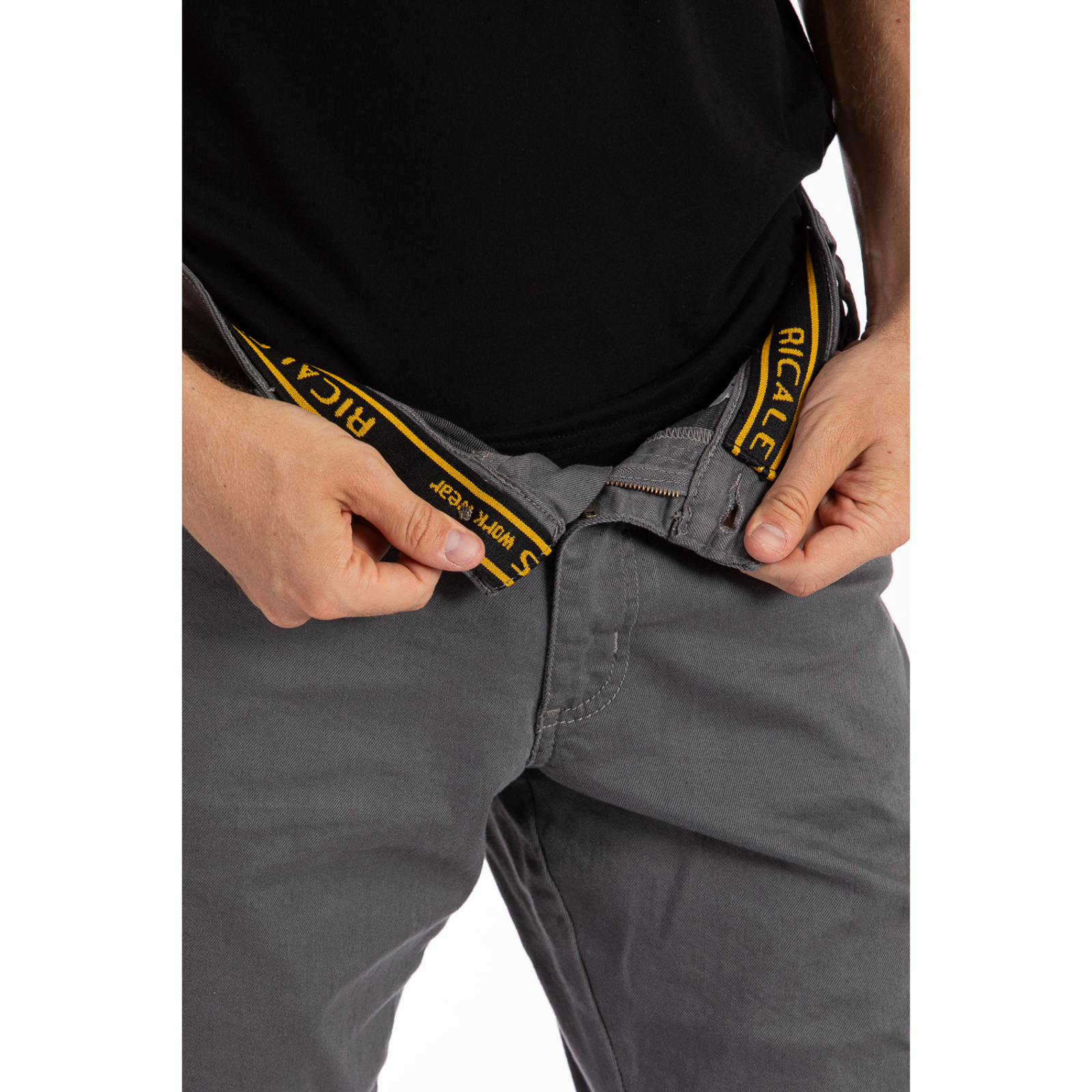 Jean de travail multi poches stretch JOBC gris clair - RICA LEWIS 
