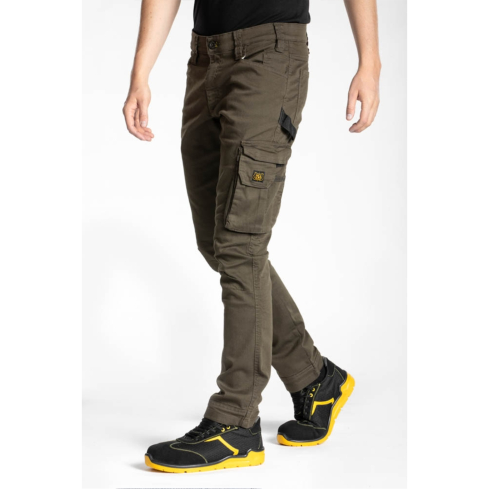 Jeans de travail multi poches stretch JOBC kaki - RICA LEWIS 
