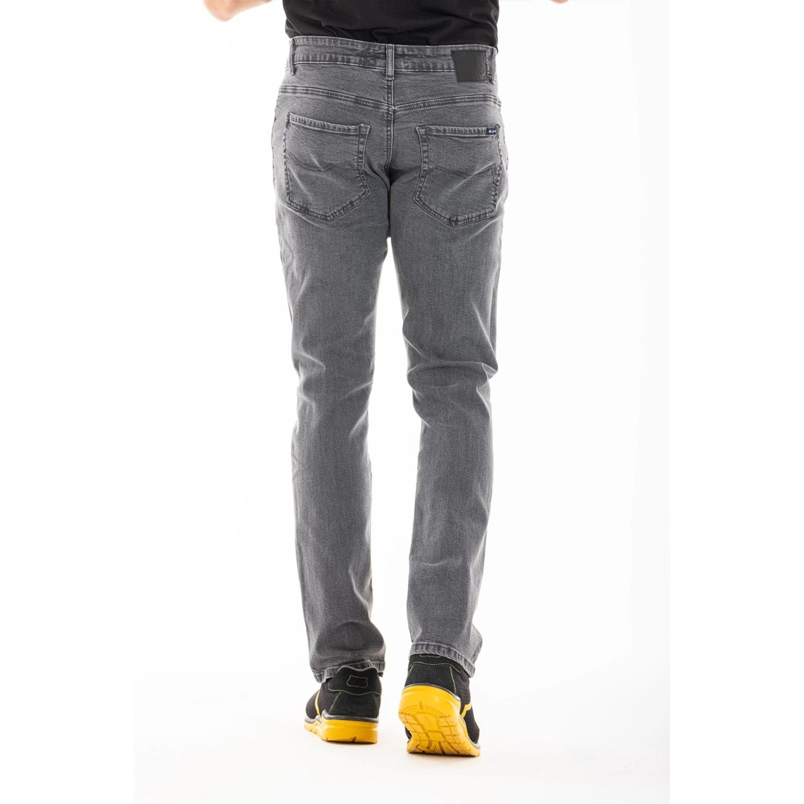 Jeans de travail coupe droite confort denim stretch WORK11 gris - RICA LEWIS 