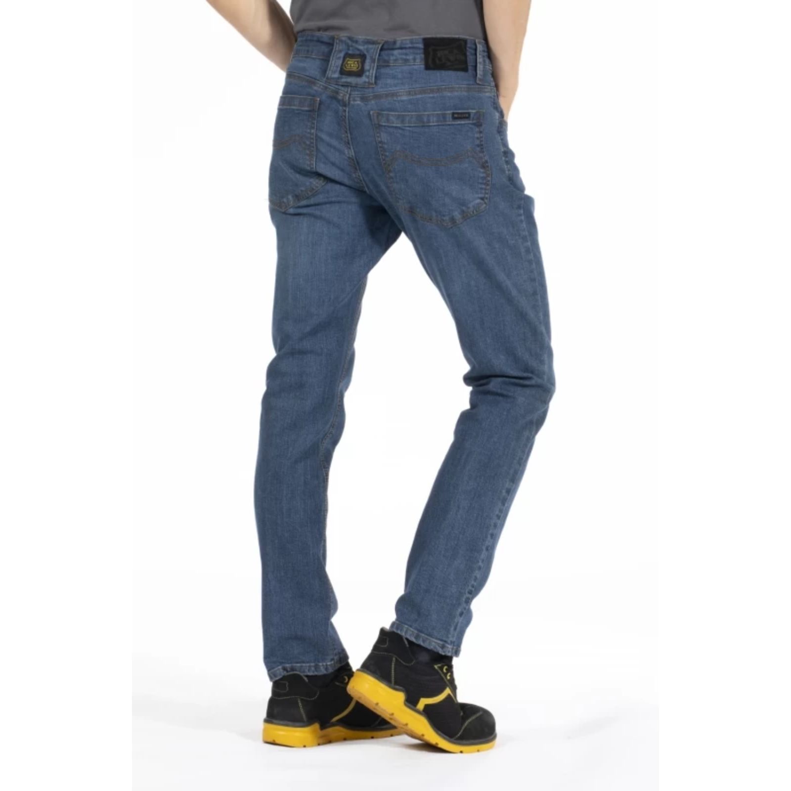 Jeans de travail coupe droite ajustée denim stretch WORK3 brossé - RICA LEWIS 