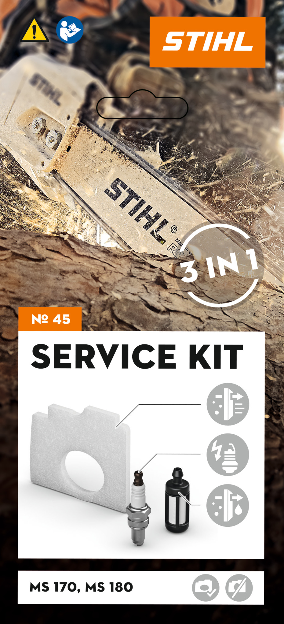 Service Kit MS 170 MS 180 140895 - STIHL - 11300074103