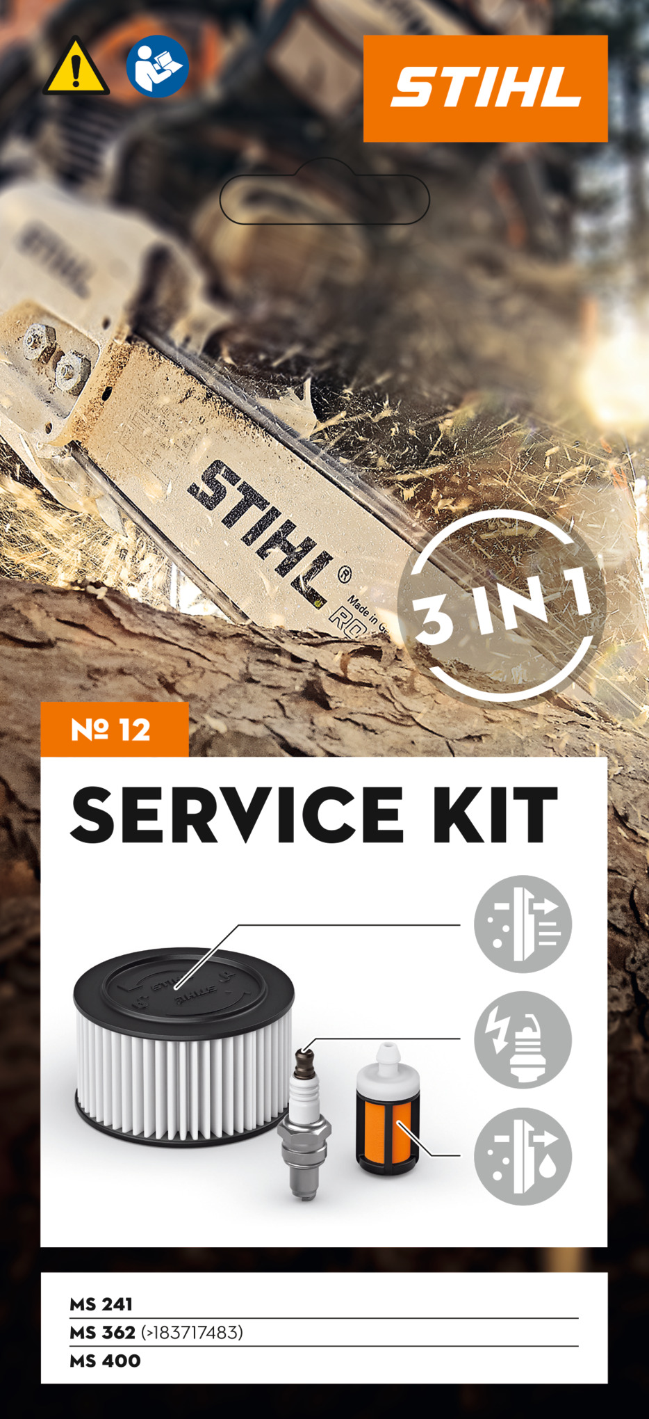 Service Kit MS 241 MS 362 MS 400 130096 - STIHL - 11400074102