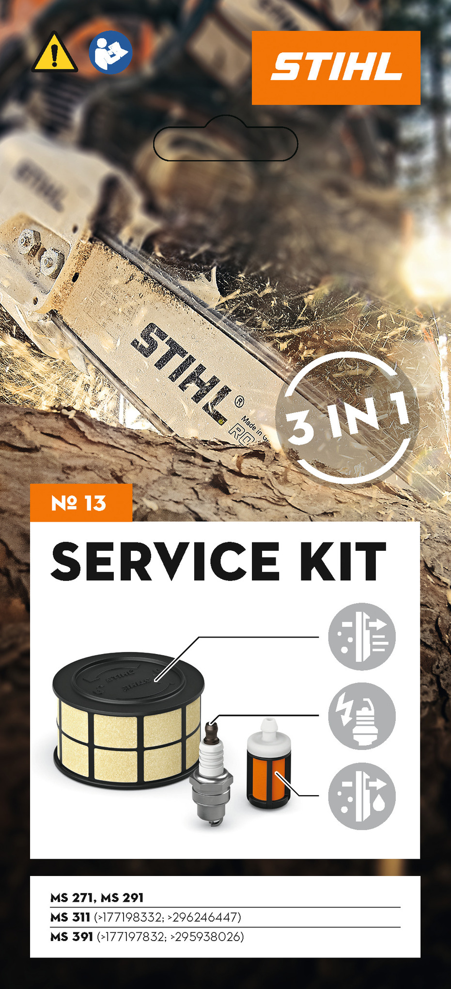 Service Kit MS 271 291 311 et 391 130088 - STIHL - 11400074103