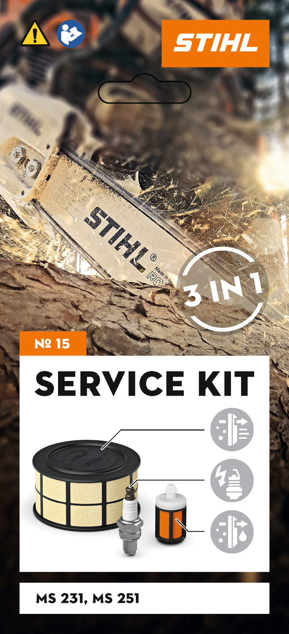 Service Kit MS 231 MS 251 130171 - STIHL - 11430074100