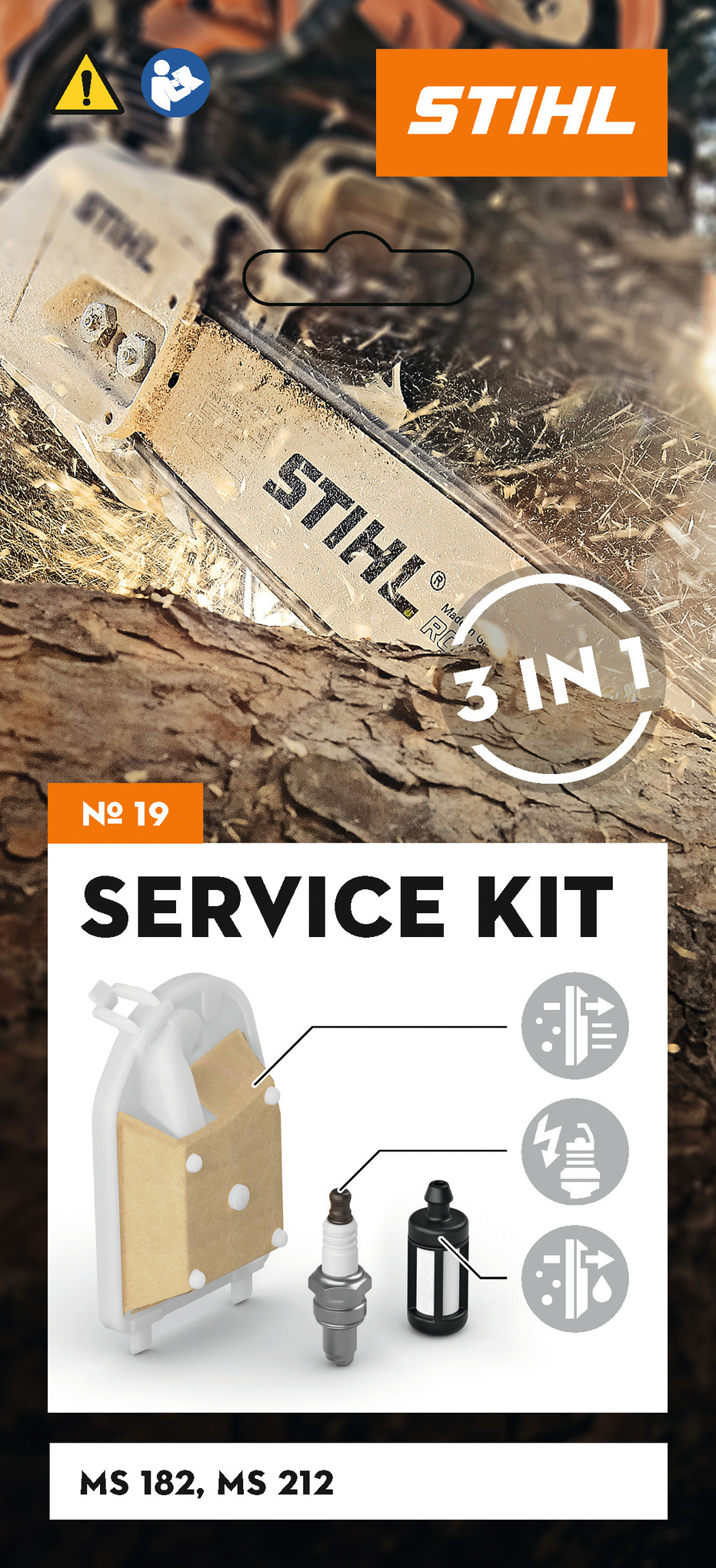 Service Kit MS 182 MS 212 130028 - STIHL - 11480074101