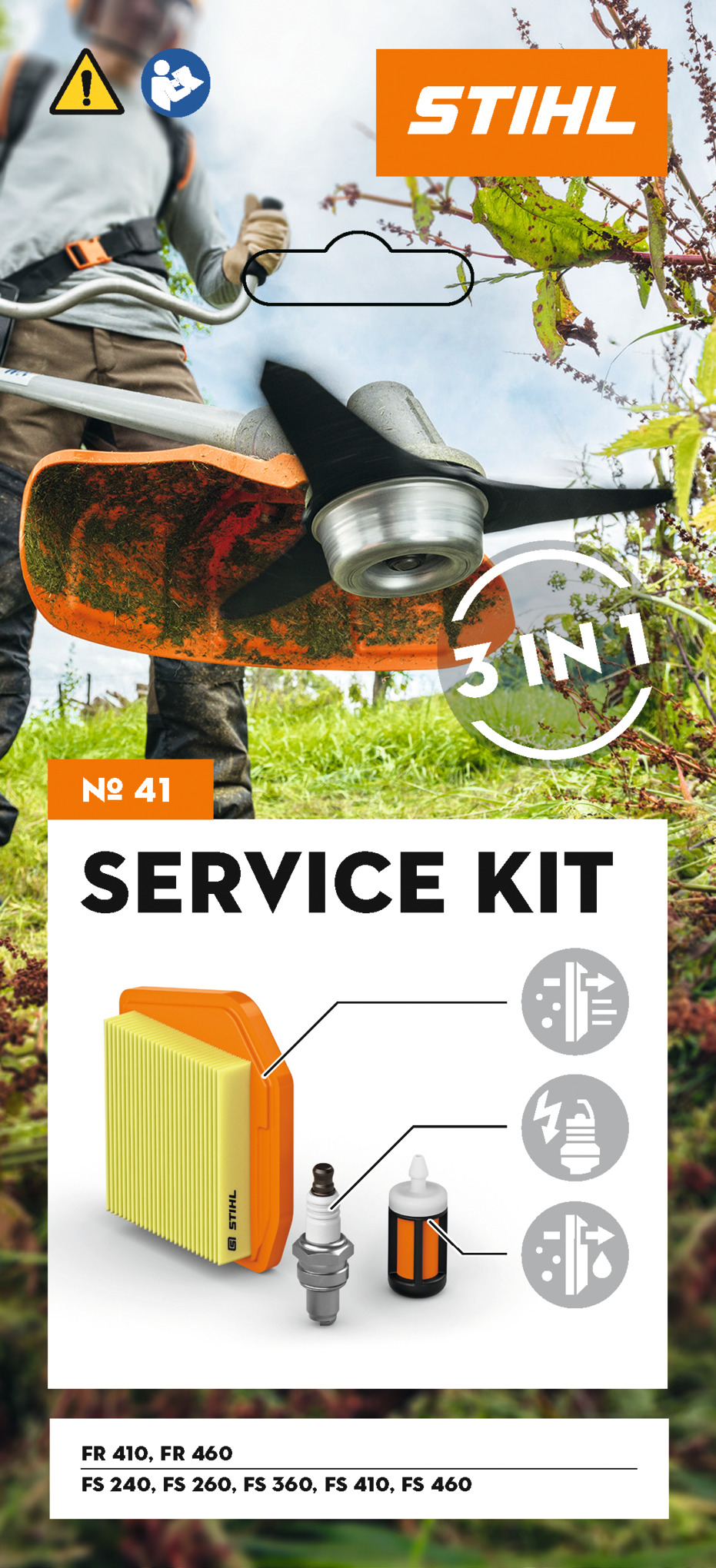 Service Kit FS 240 260 360 410 460 129952 - STIHL - 41470074102