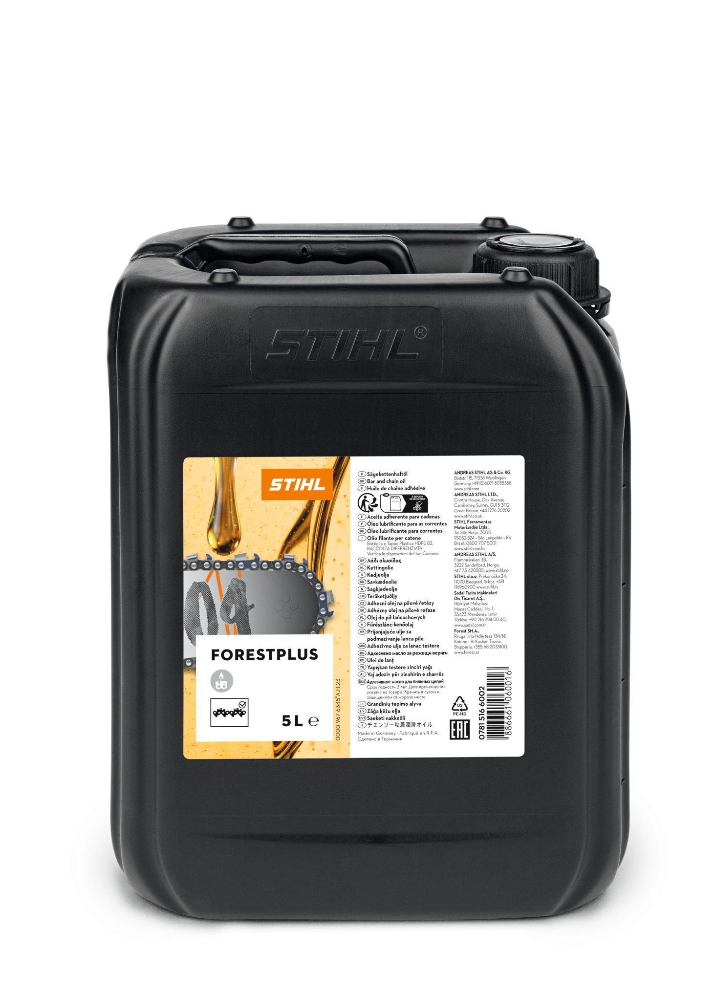Huile chaine forestplus 20L 36055 - STIHL - 07815166006