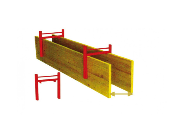 ÉTRIER DE COFFRAGE UM20 - Largeur 20 cm - Ép. Panneau 27 mm - Galvanisé à chaud - FACZ020