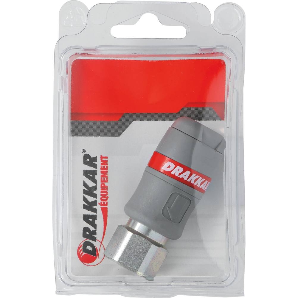 Raccord rapide femelle passage d'air 6mm filetage femelle 1/2