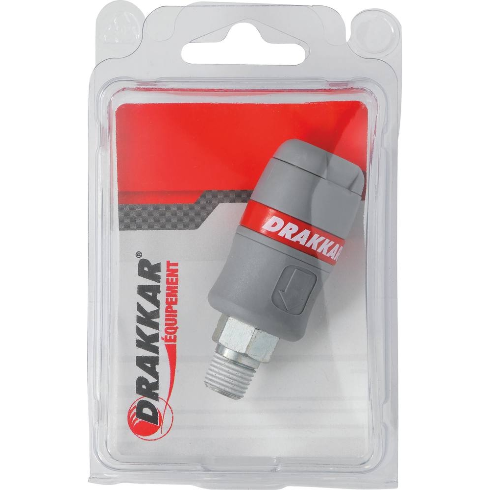 Raccord rapide femelle passage d'air 6mm filetage mâle 1/4
