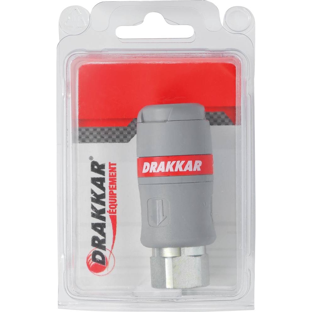 Raccord rapide femelle passage d'air 8mm filetage femelle 1/2