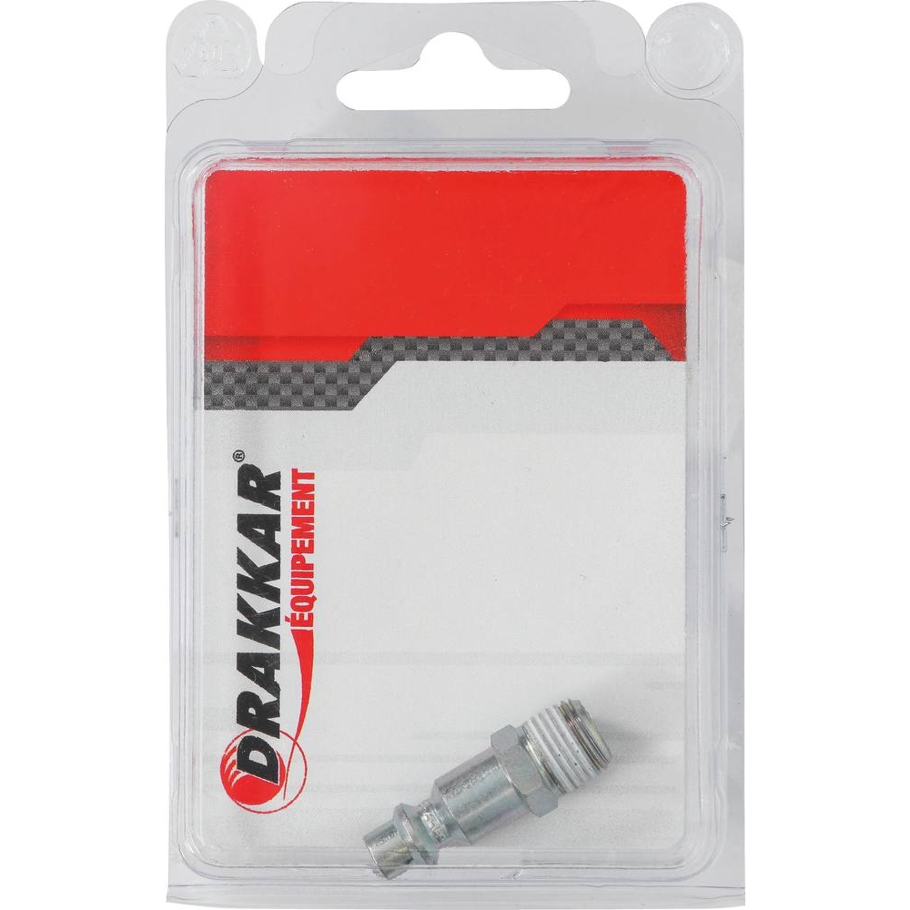 Raccord rapide mâle passage d'air 6mm filetage mâle 1/4