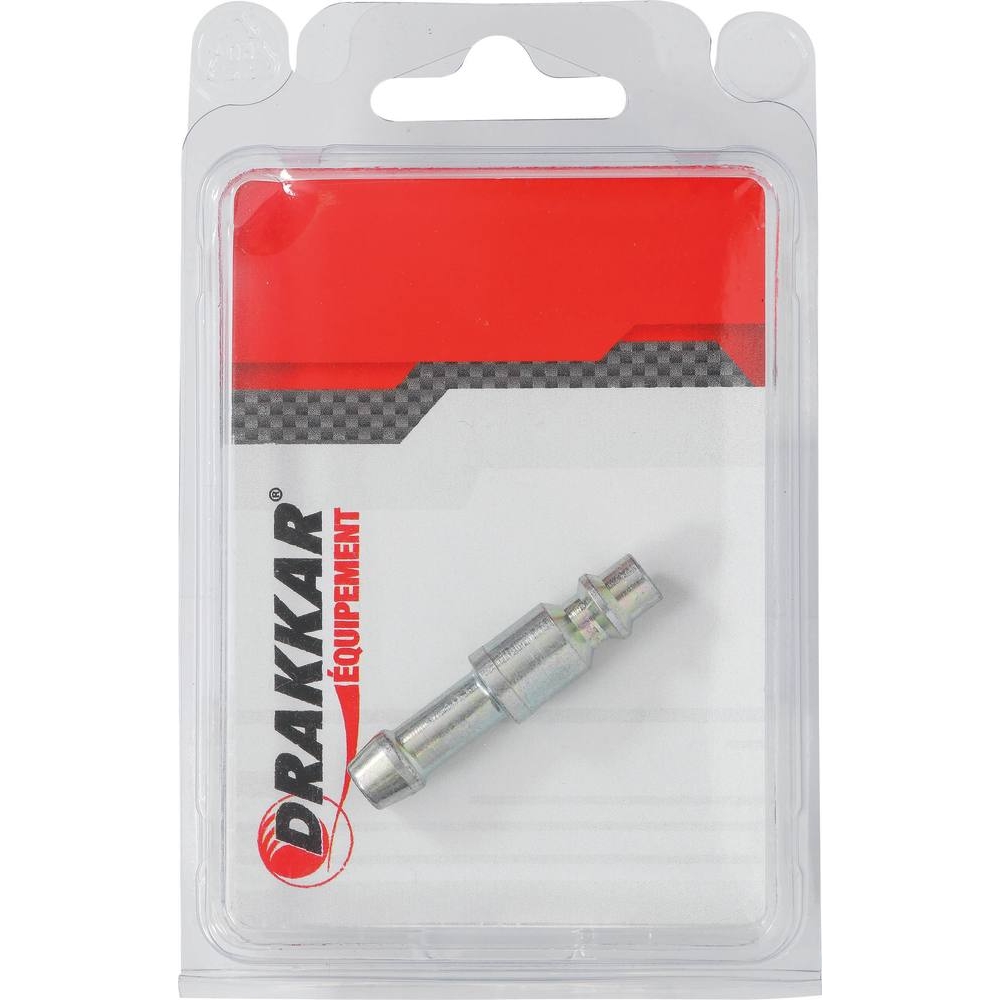 Raccord rapide mâle passage d'air 6mm pour tuyau de 8mm - DRAKKAR - 01405