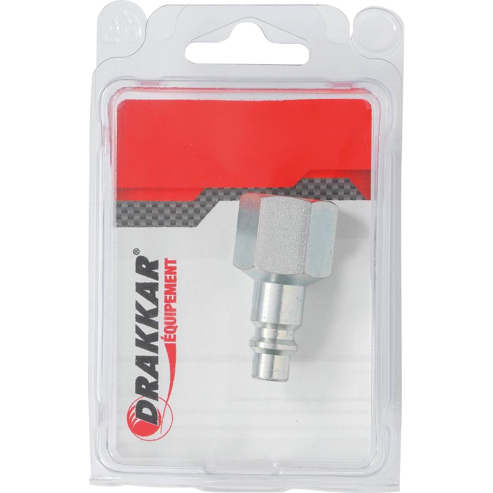 Raccord rapide mâle passage d'air 8mm filetage femelle 1/2