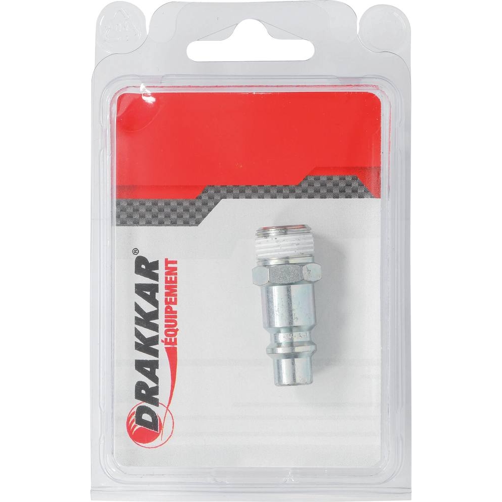 Raccord rapide mâle passage d'air 8mm filetage mâle 3/8