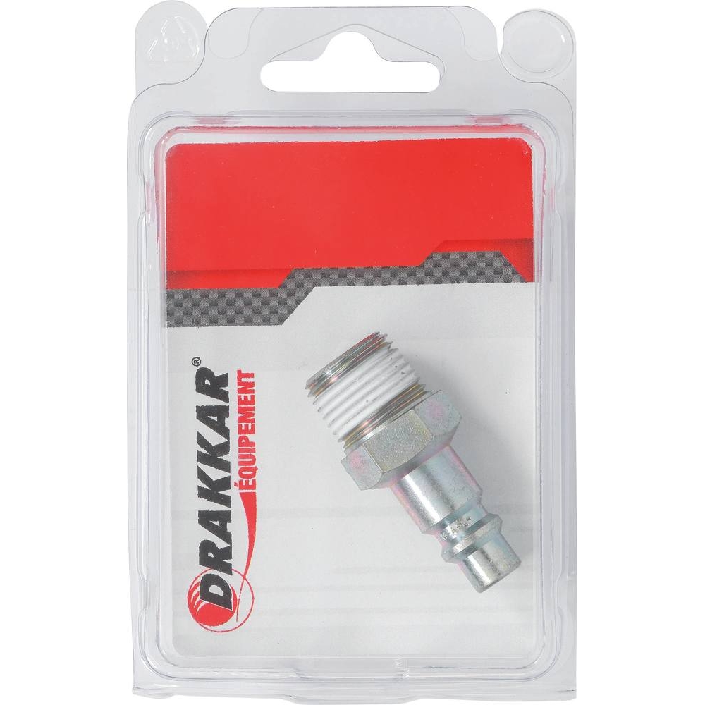 Raccord rapide mâle passage d'air 8mm filetage mâle 1/2