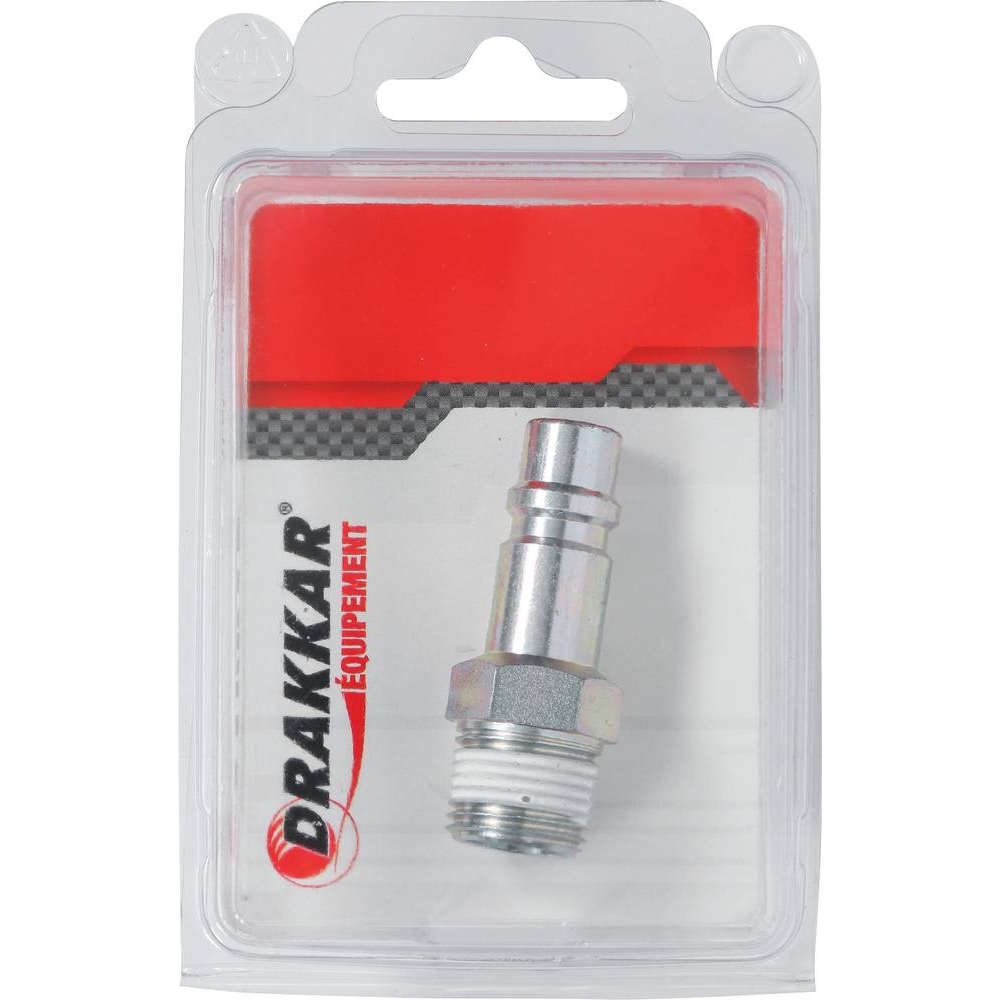 Raccord rapide mâle passage d'air 11mm filetage mâle 1/2