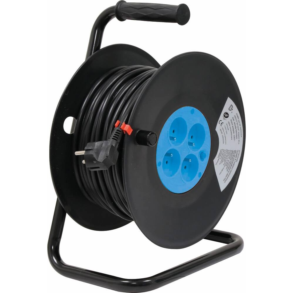 Enrouleur électrique HO5VV-F 40m 3G1,5mm² 230V 4 prises STILKER - 01555