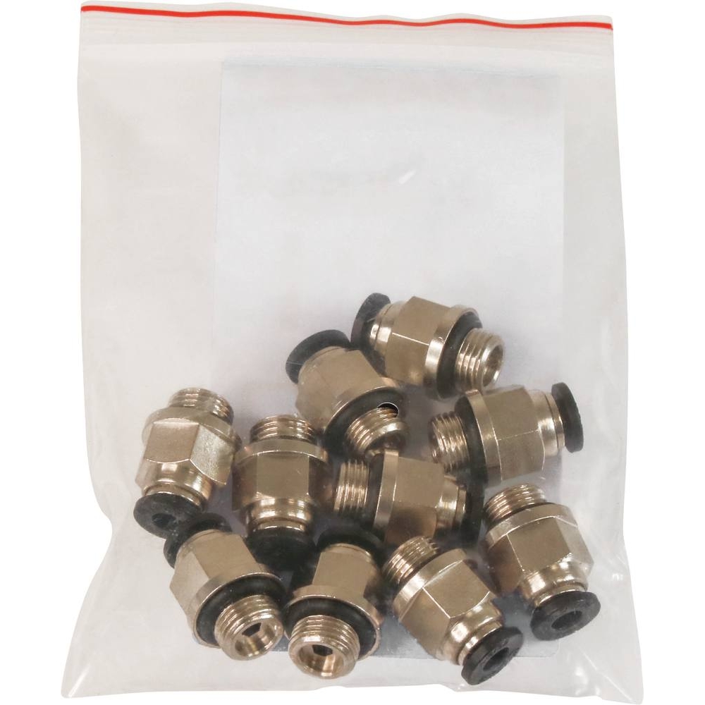 Raccord instantané métallique droit mâle cylindrique 1/8