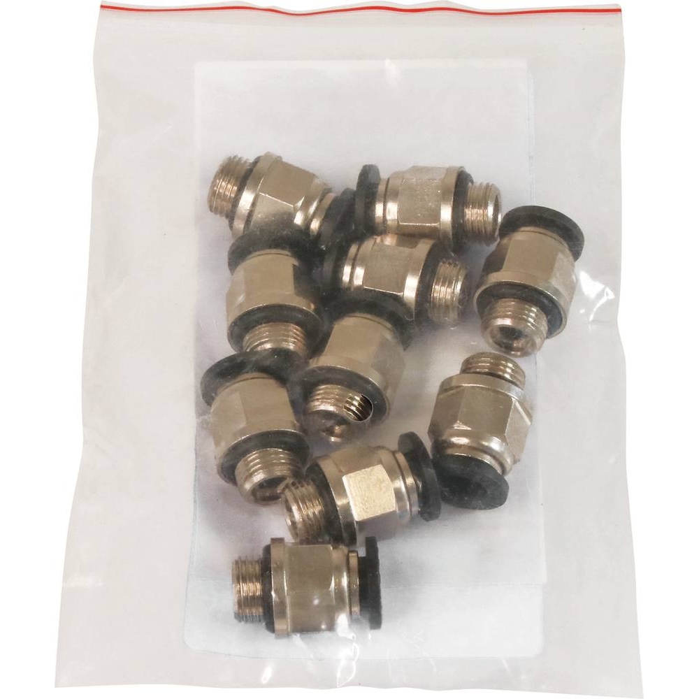 Raccord instantané métallique droit mâle cylindrique 1/8