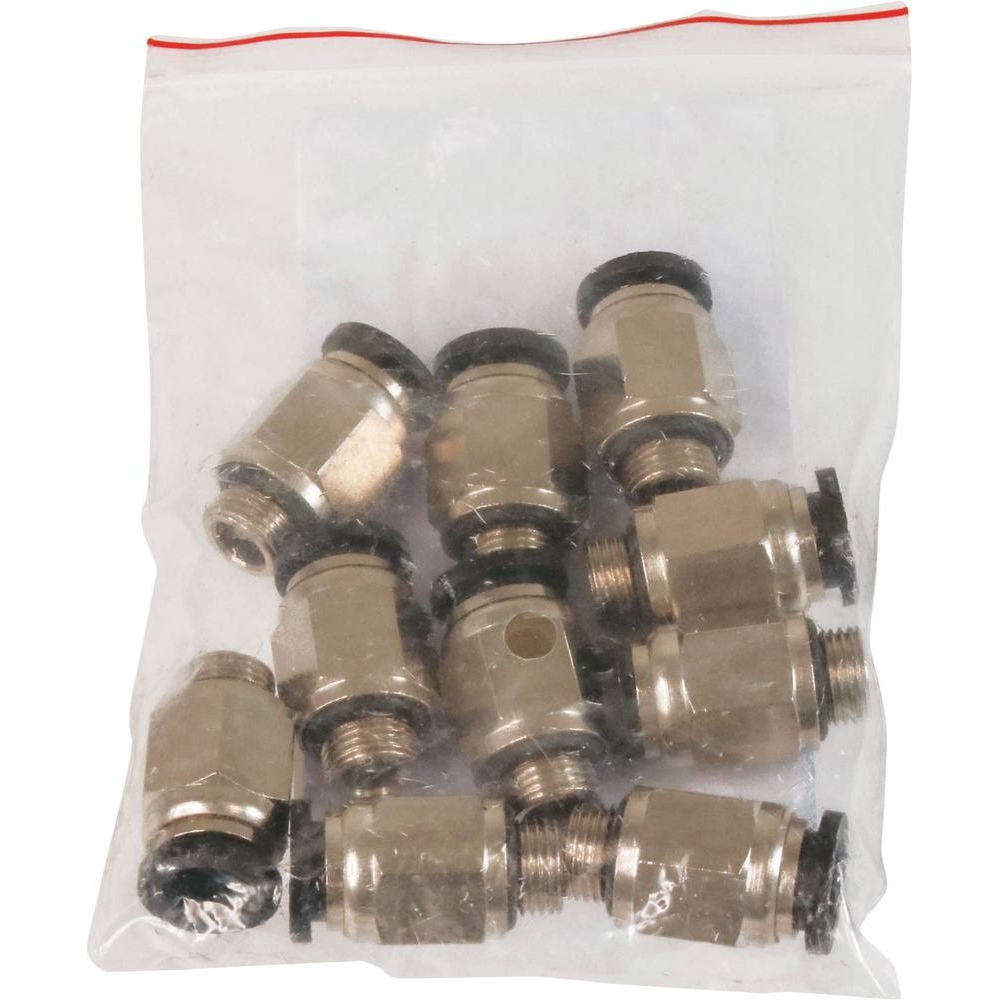 Raccord instantané métallique droit mâle cylindrique 1/8